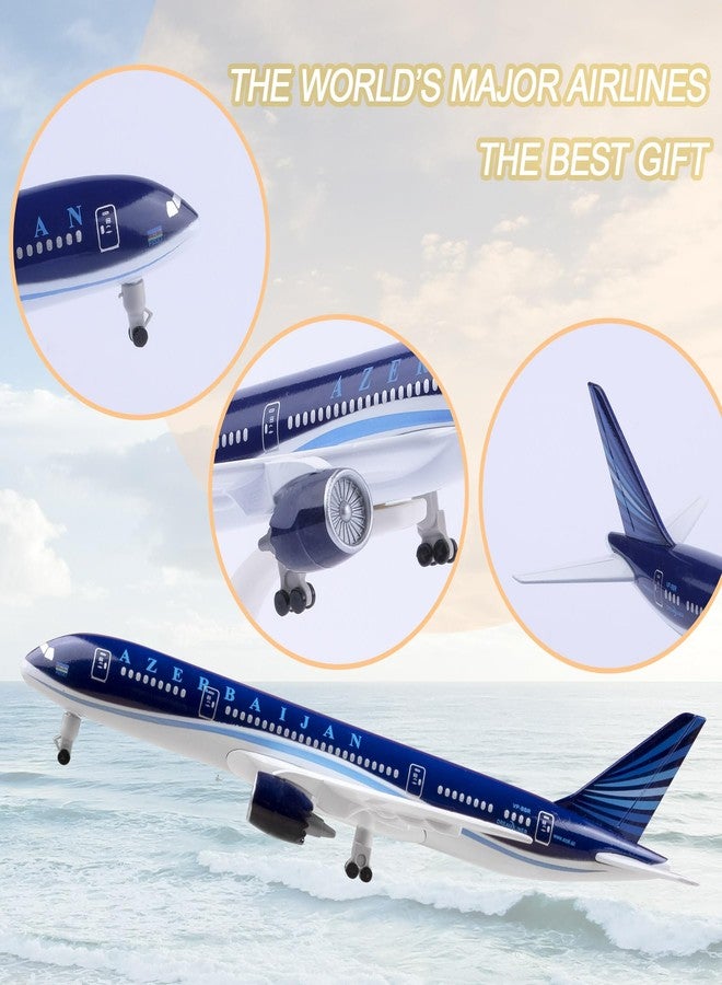 Bswath 1:300 Scale Model Airplane Azerbaijan 787 Model Plane Diecast Airplanes for Gift and Collection - Image 4